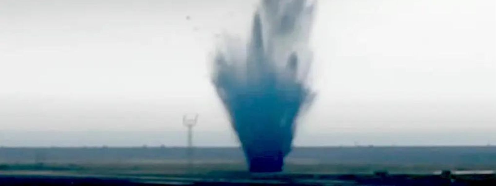 WWII Bomb explodes at a Japanese airport